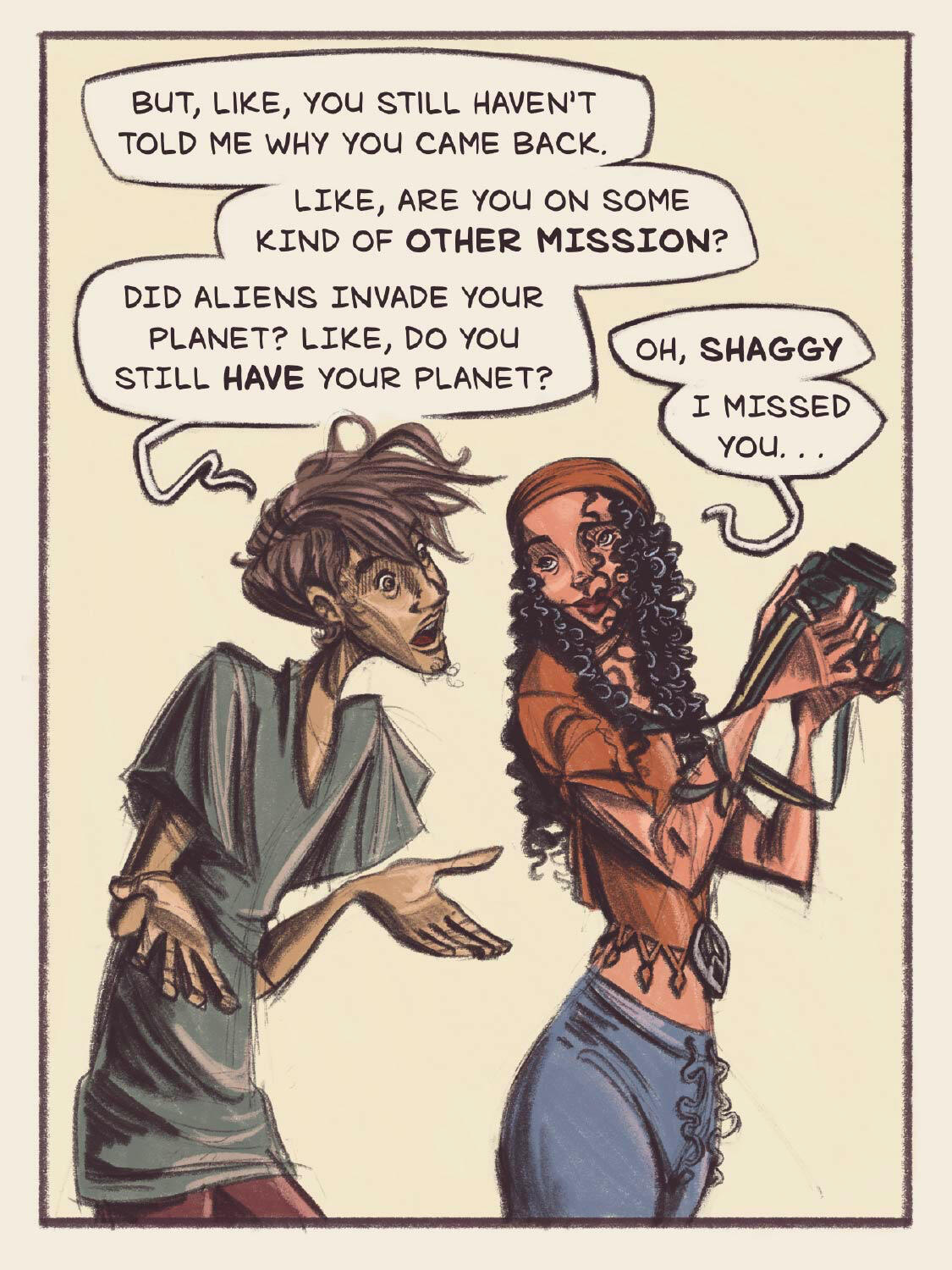 Shaggy & Crystal Comic